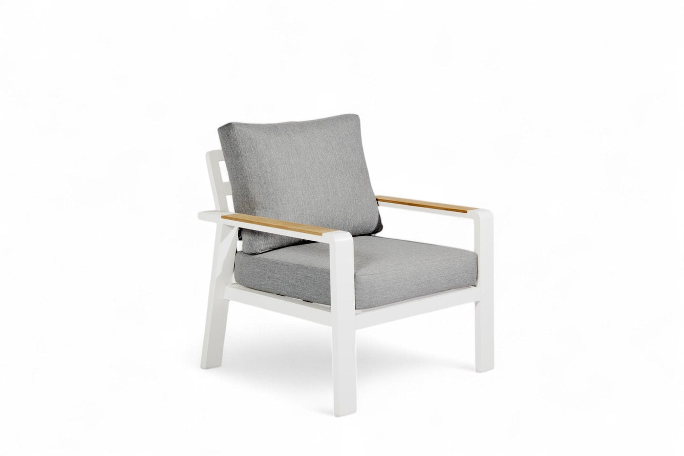 Aluminium Stoel-Bank Loungeset – Wit – SALTO LAND